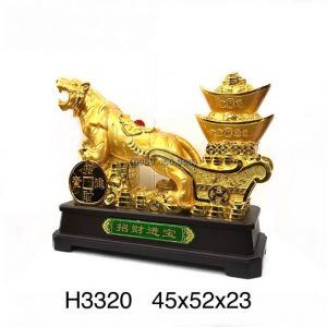 tượng hổ mạ vàng hnd026-1